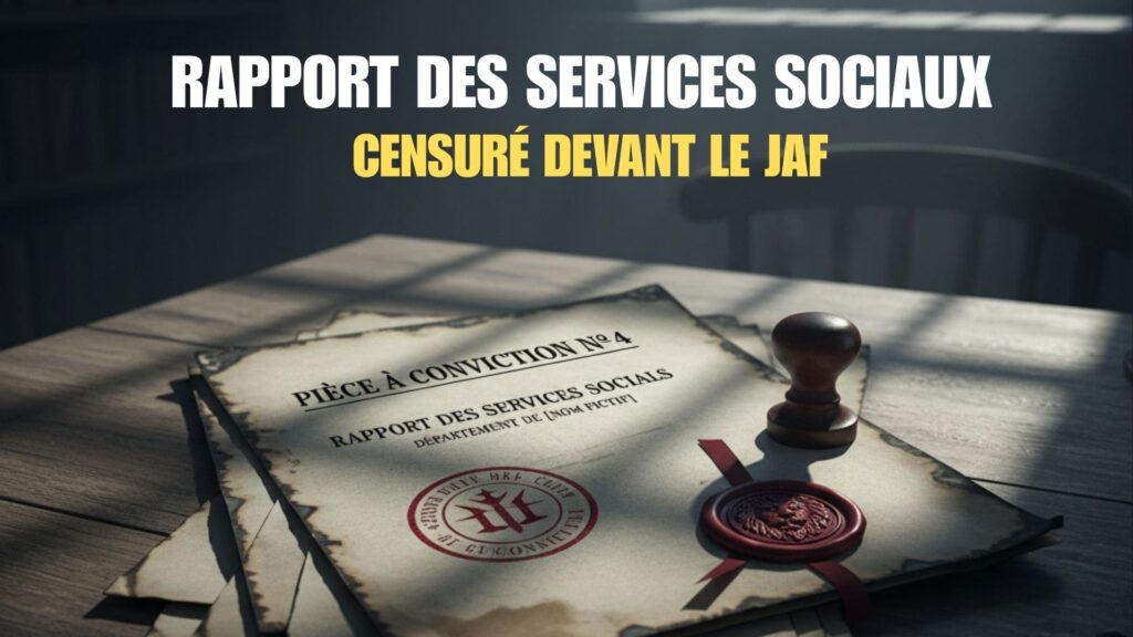 J'ai DÉMASQUÉ Le Rapport CENSURÉ des Services Sociaux : La Pièce à Conviction N°4 rapport des services sociaux censuré devant le jaf pice a conviction n° 4 axel rivage