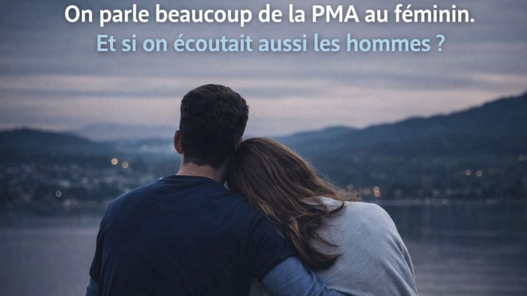 Couple vu de dos au bord de l’eau illustrant le parcours de PMA et la place de l’infertilité masculine souvent peu évoquée
